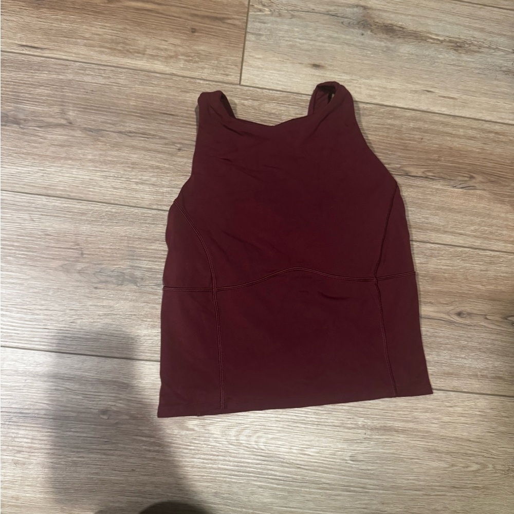 Lululemon Athletica Maroon Tank Top